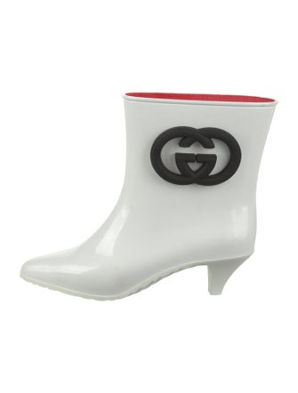Gucci Interlocking G Logo Rubber Rain Boots
