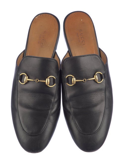 Gucci Horsebit Accent Leather Mules