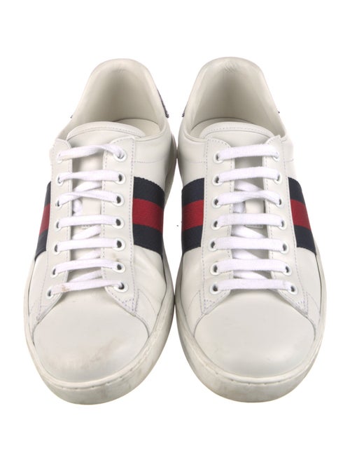 Gucci Leather Colorblock Pattern Sneakers