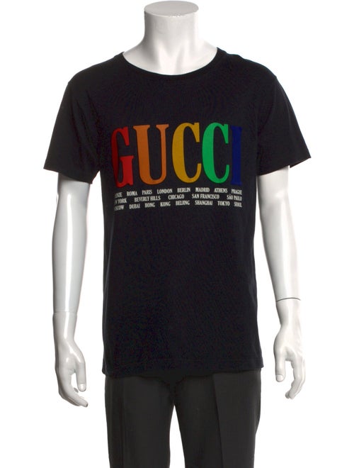 Gucci Graphic Print Crew Neck T-Shirt