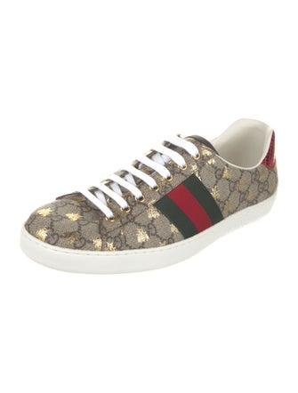 Gucci GG Supreme Grosgrain Trim Sneakers