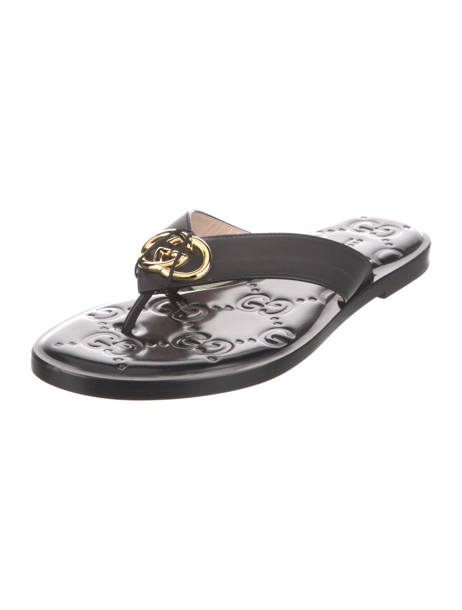 Gucci Leather Slides