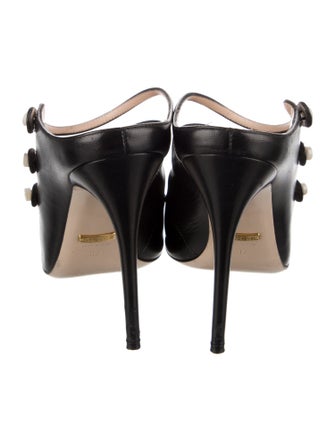 Gucci Leather Mules