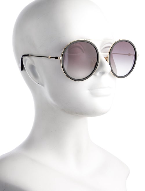 Gucci Bee Accent Aviator Sunglasses