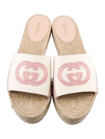 Gucci Interlocking G Logo Canvas Espadrilles