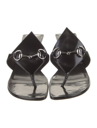 Gucci Patent Leather Slides