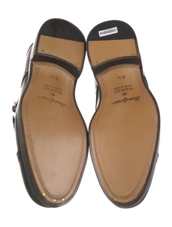 Gucci Leather Lasercut Accents Monk Straps