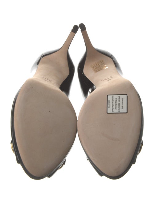 Gucci Horsebit Accent Patent Leather Pumps