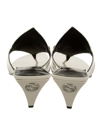 Gucci Horsebit Accent Leather Slides