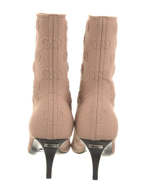 Gucci Leather Printed Sock Boots