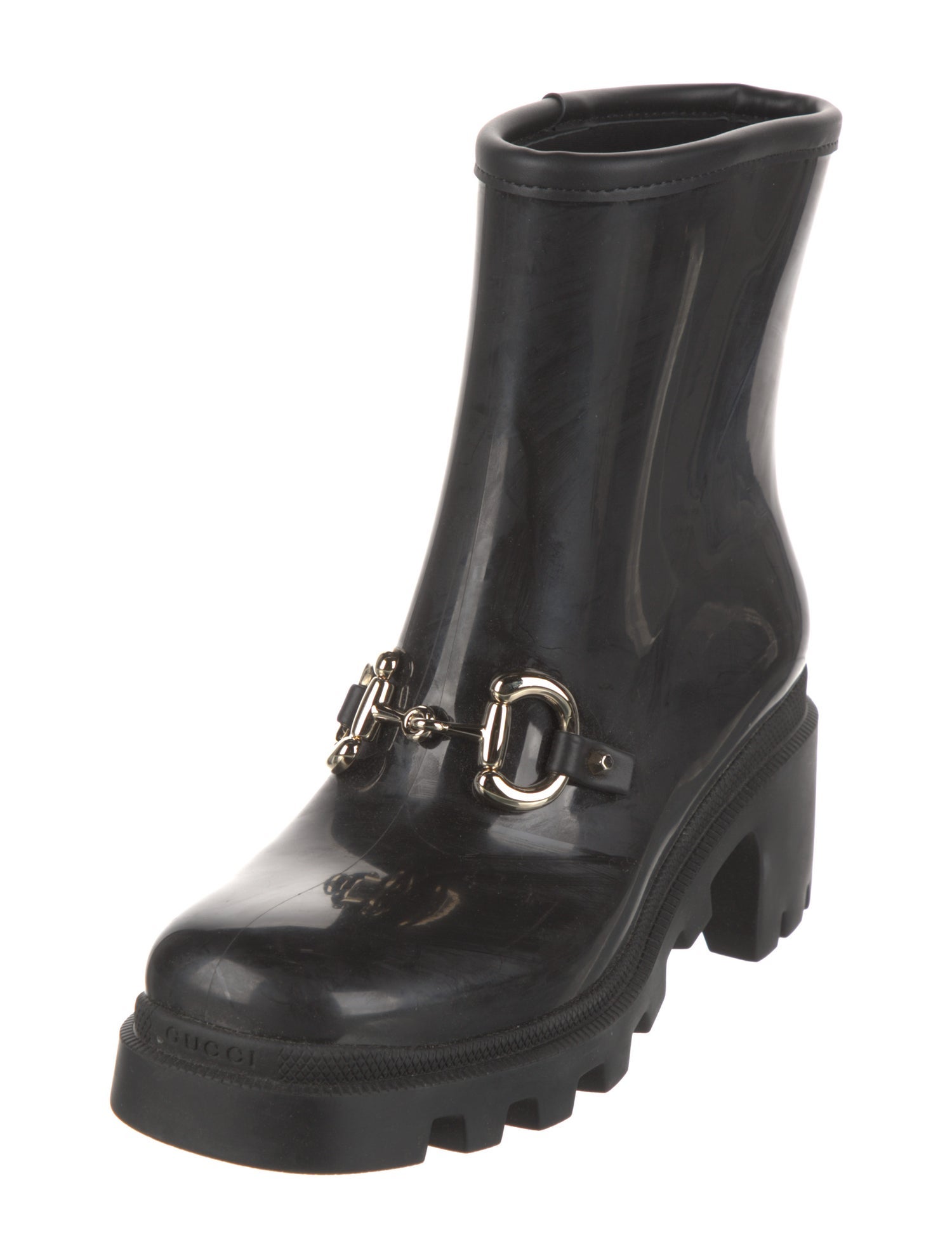 Gucci Horsebit Accent Rubber Rain Boots