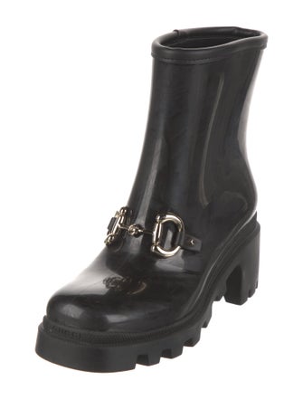 Gucci Horsebit Accent Rubber Rain Boots