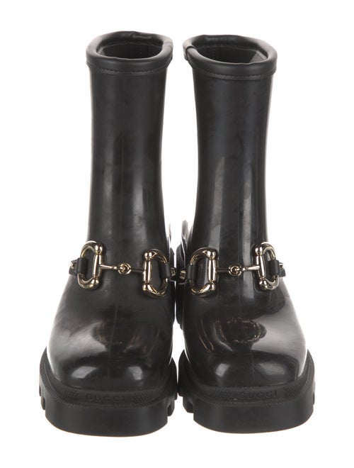 Gucci Horsebit Accent Rubber Rain Boots