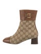 Gucci Canvas Printed Boots