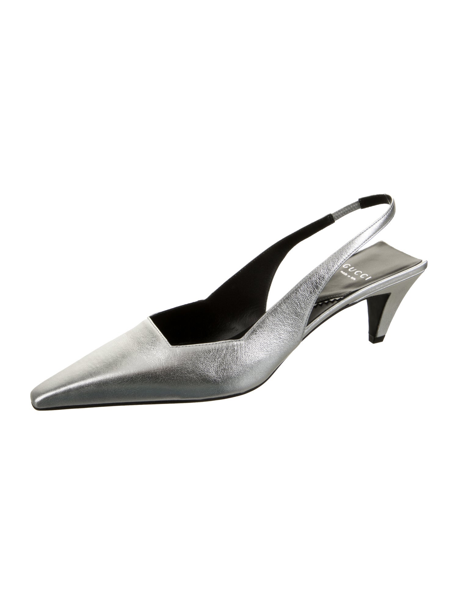 Gucci Patent Leather Slingback Pumps