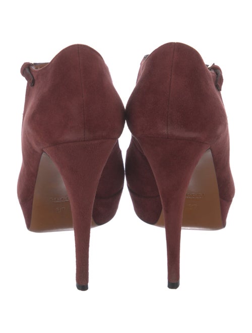 Gucci Suede T-Strap Pumps