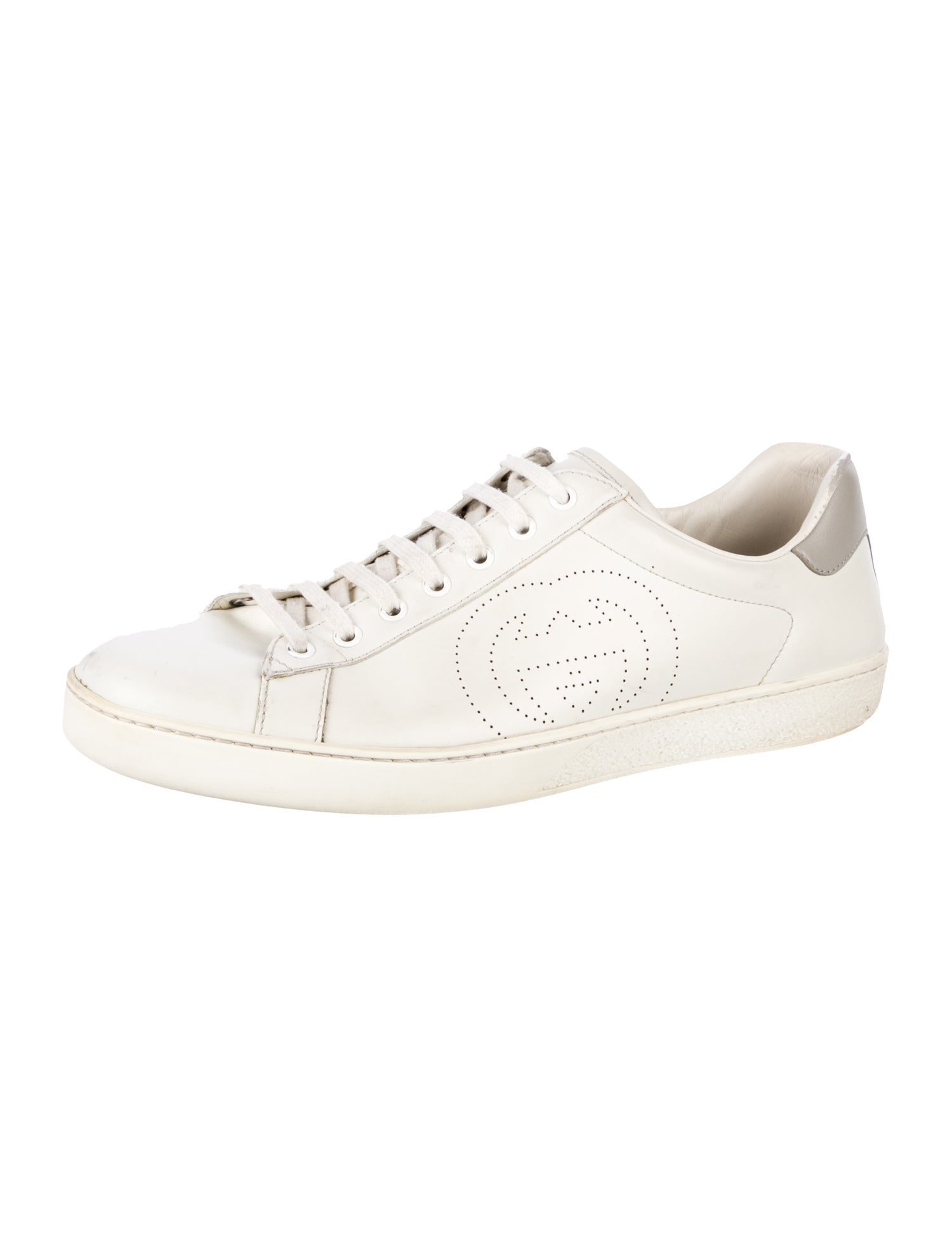 Gucci Double G Logo Leather Sneakers