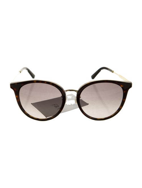 Gucci Web Accent Round Sunglasses