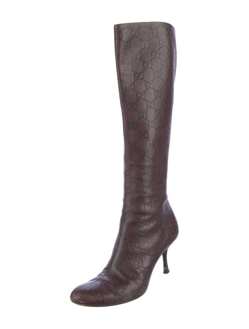 Gucci GG Signature Leather Boots