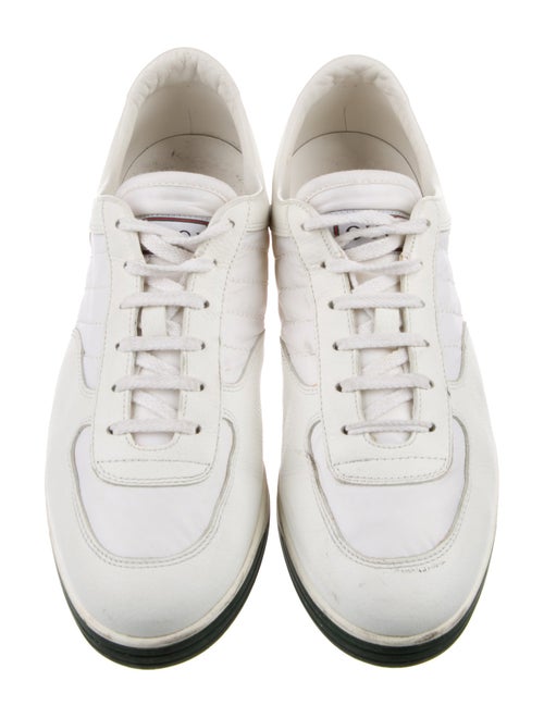 Gucci Web Accent Leather Sneakers