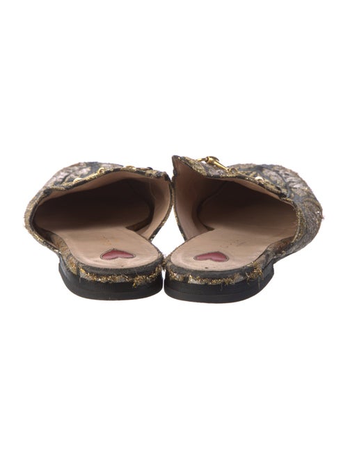 Gucci Horsebit Accent Printed Mules