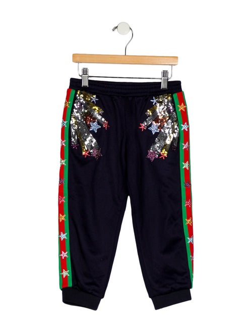 Gucci Toddler Girls' Printed Sequin Embellished Sweatpants