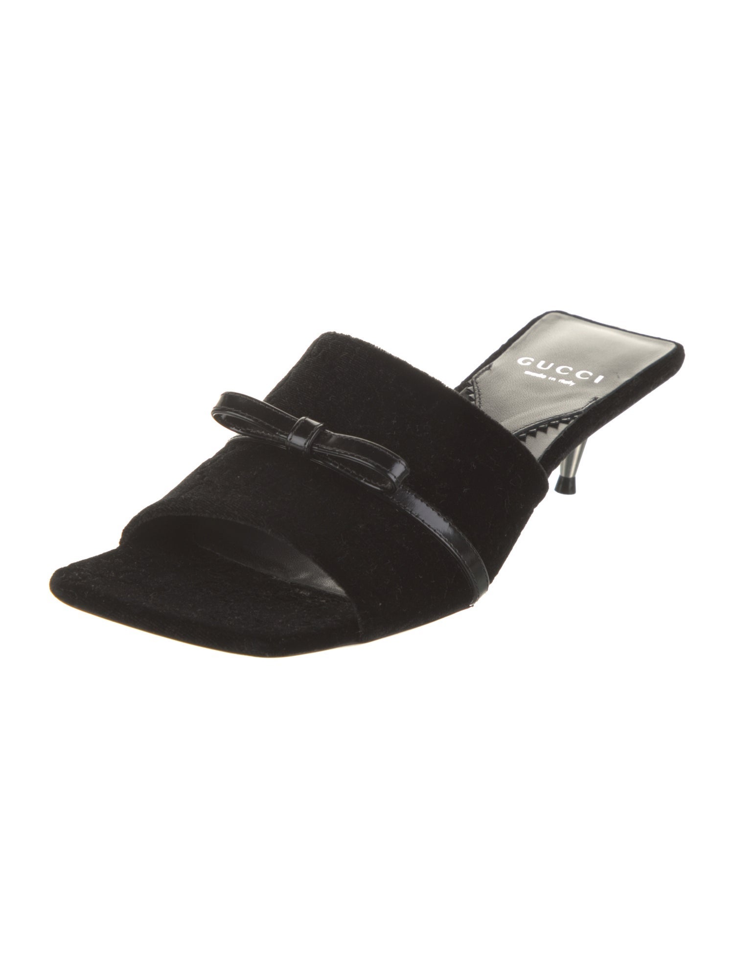 Gucci GG Logo Velvet Slides