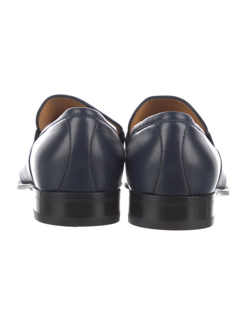Gucci Interlocking G Logo Leather Dress Loafers
