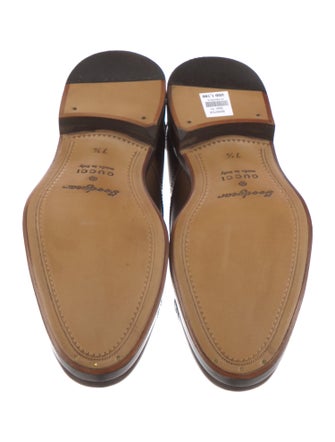 Gucci Interlocking G Logo Leather Brogues