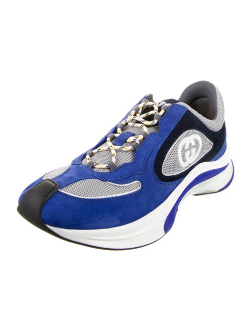 Gucci Interlocking G Logo Nubuck Athletic Sneakers