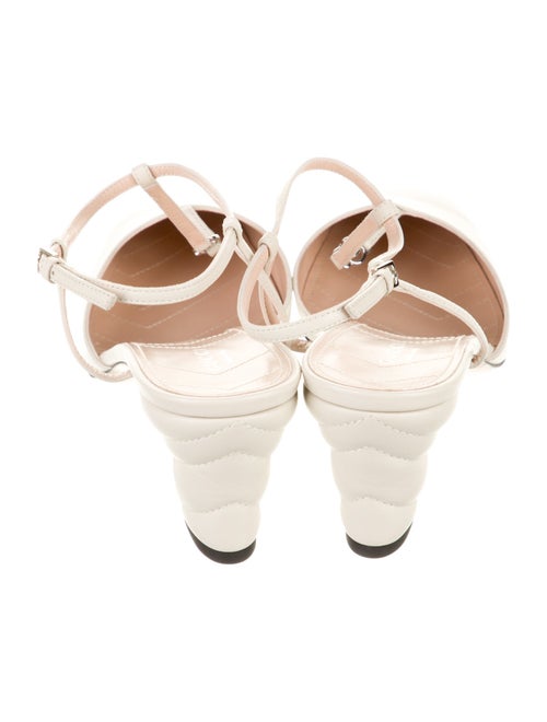 Gucci Double G Logo Leather T-Strap Pumps