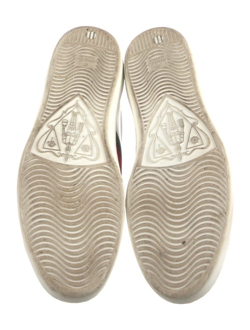 Gucci Web Accent Leather Sneakers