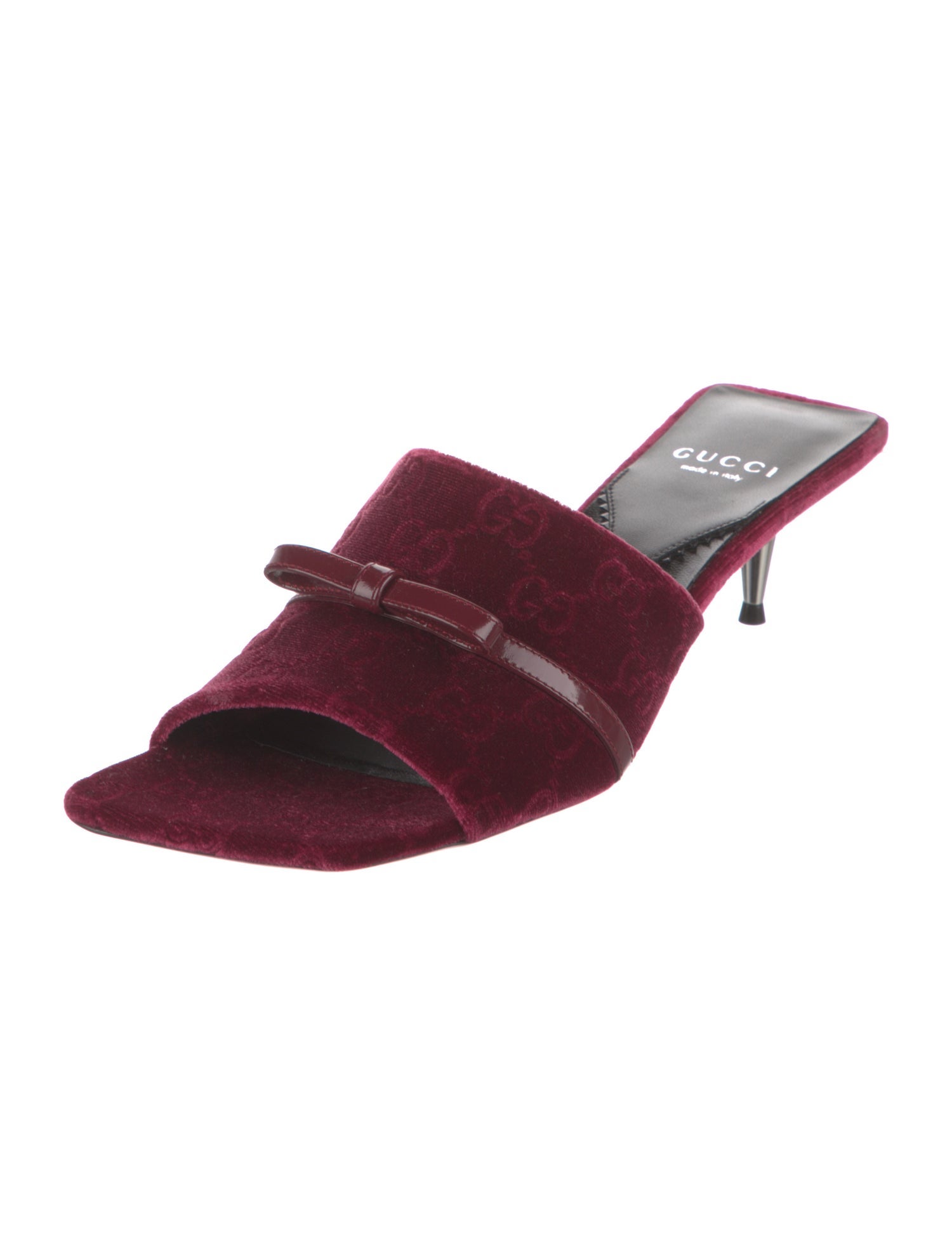 Gucci Velvet Slides