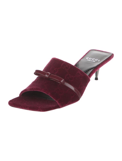 Gucci Velvet Slides