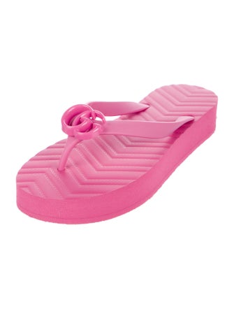 Gucci Running GG Logo Rubber Slides