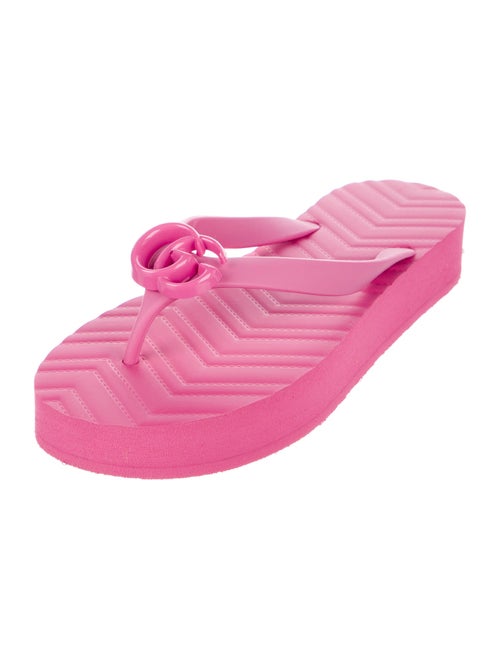 Gucci Running GG Logo Rubber Slides