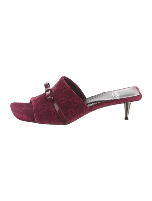 Gucci Velvet Slides