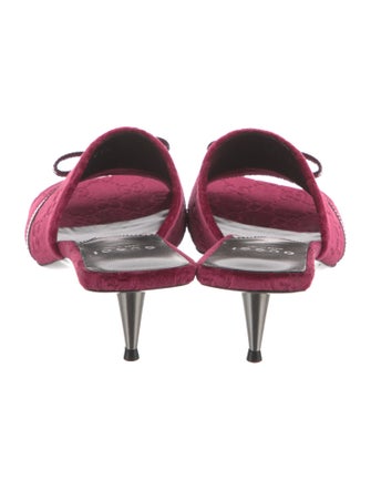 Gucci Velvet Slides