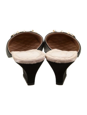 Gucci Horsebit Accent Satin Mules