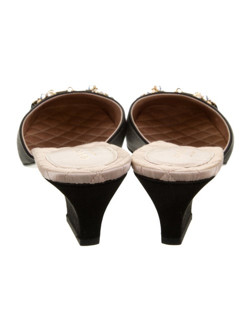 Gucci Horsebit Accent Satin Mules
