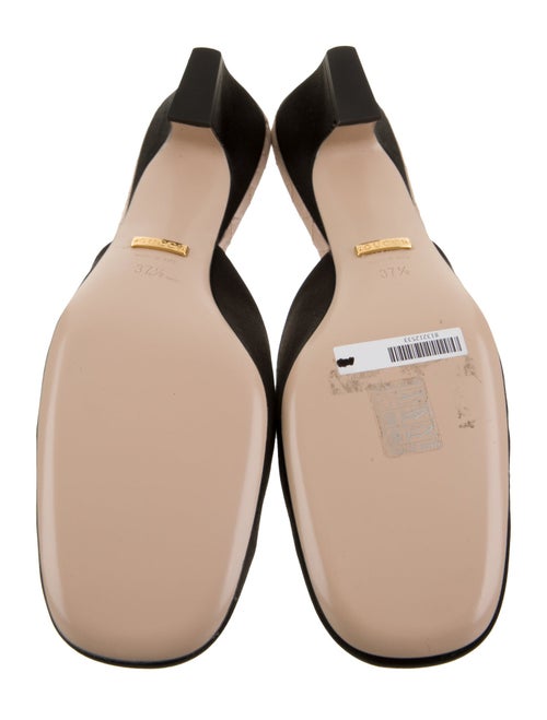 Gucci Horsebit Accent Satin Mules