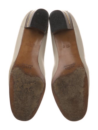 Gucci Leather Chain-Link Accents Pumps