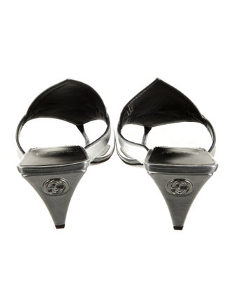 Gucci Horsebit Accent Leather Slides