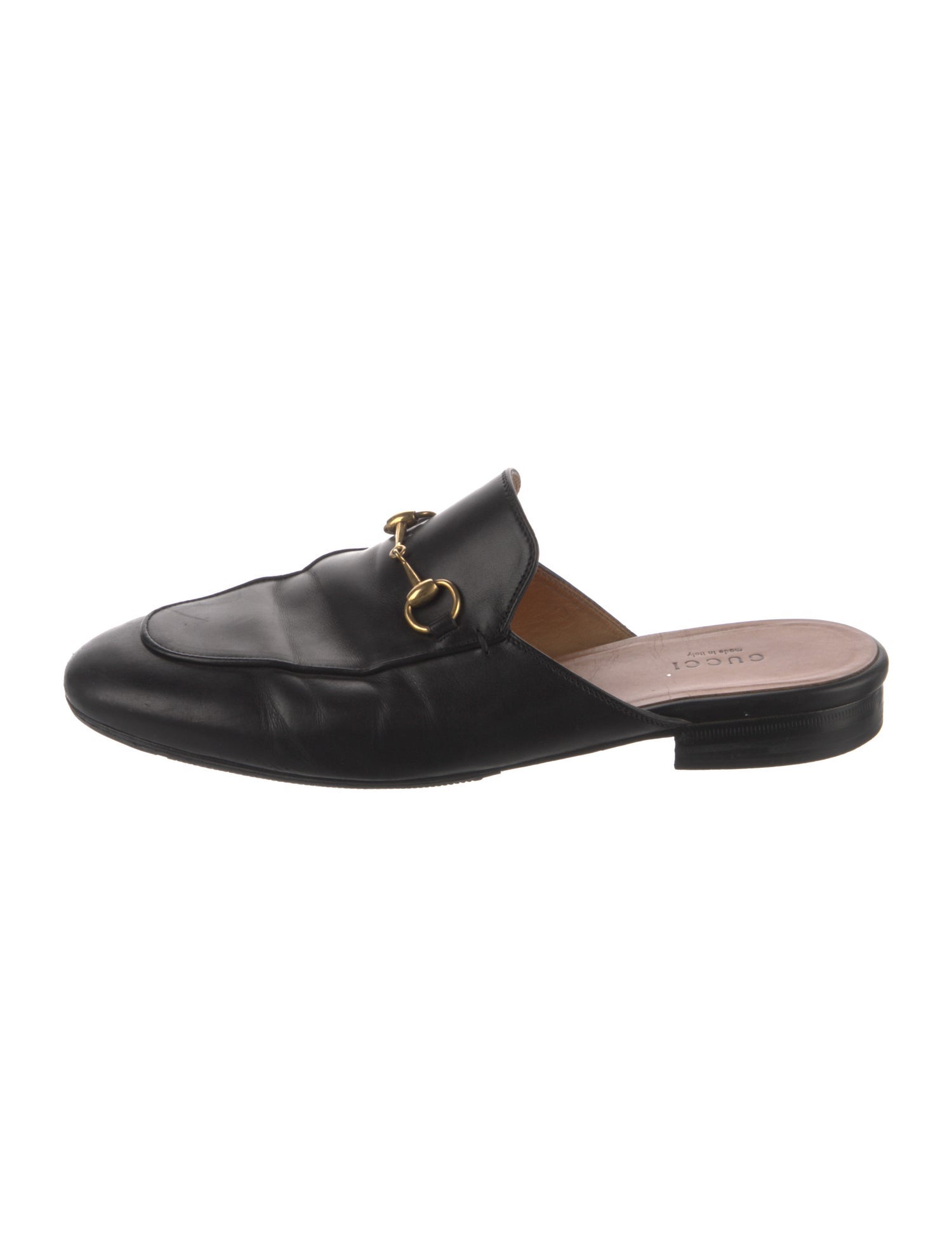 Gucci Horsebit Accent Leather Mules