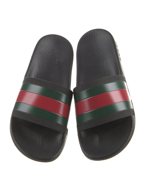 Gucci Web Accent Rubber Slides