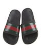 Gucci Web Accent Rubber Slides