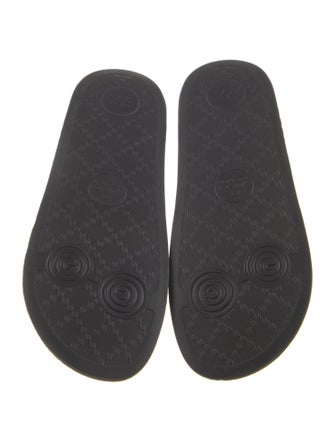 Gucci Web Accent Rubber Slides