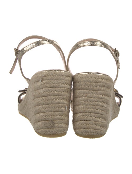 Gucci Double G Logo Leather Espadrilles