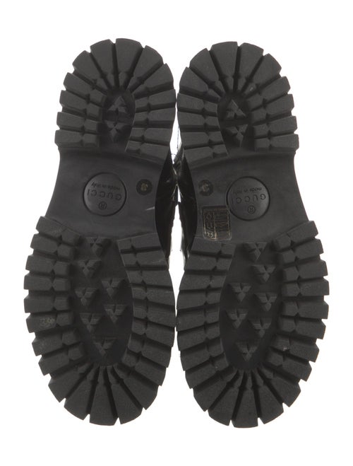 Gucci Horsebit Accent Leather Combat Boots