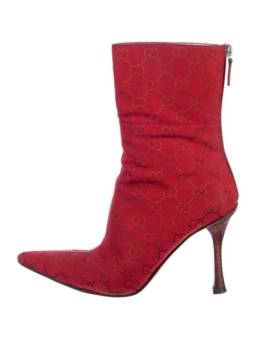 Gucci Vintage GG Canvas Sock Boots